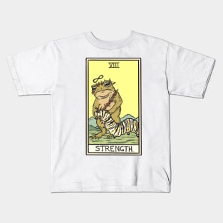 Strength Toad Tarot Card Kids T-Shirt